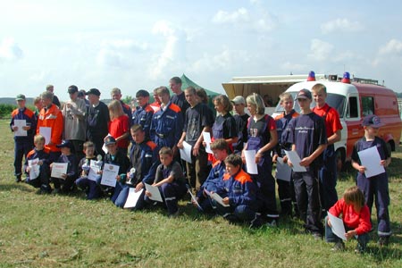 Zeltlager der KJF - Sieger Geländespiel