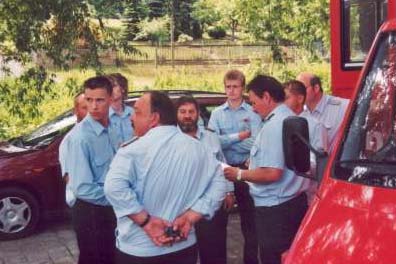 Beratung der Wettkampfrichter Bild Löschangriff