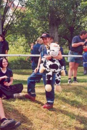 Maskotchen sind natürlich auch dabei Bild Löschangriff