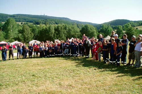 Zeltlager KJF 2006 Antreten