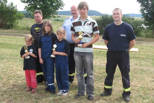 Siegerehrung Zeltlager 2008