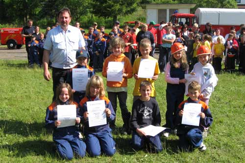 Siegerehrung Zeltlager 2009