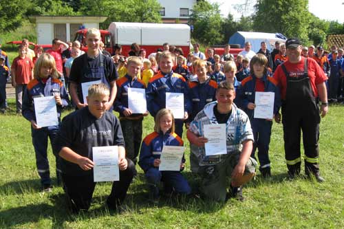 Siegerehrung Zeltlager 2009